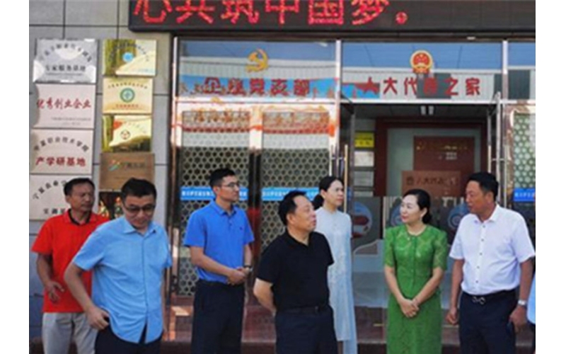 銀川市委常委、紀(jì)委書記、監(jiān)委主任劉智峰一行赴銀川伊百盛面對面問需求，實(shí)打?qū)嵔怆y題